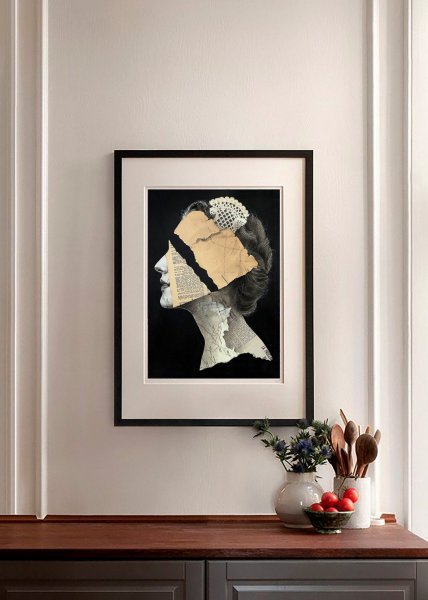 Her Absence Fragmented View of Victoria Painting by Julia Shilo