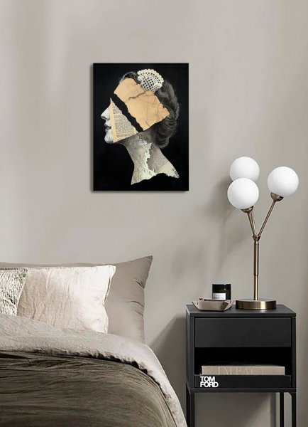 Her Absence Fragmented View of Victoria Painting by Julia Shilo