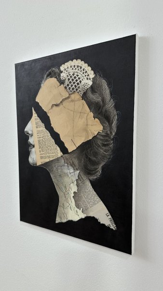 Her Absence Fragmented View of Victoria Painting by Julia Shilo