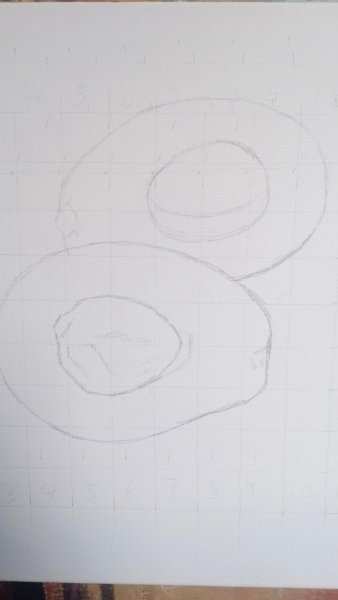 Additional view 3: Fine Art Still-Life Painting Avocado Pear by painter Isaac Opoku Badu acrylic canvas 