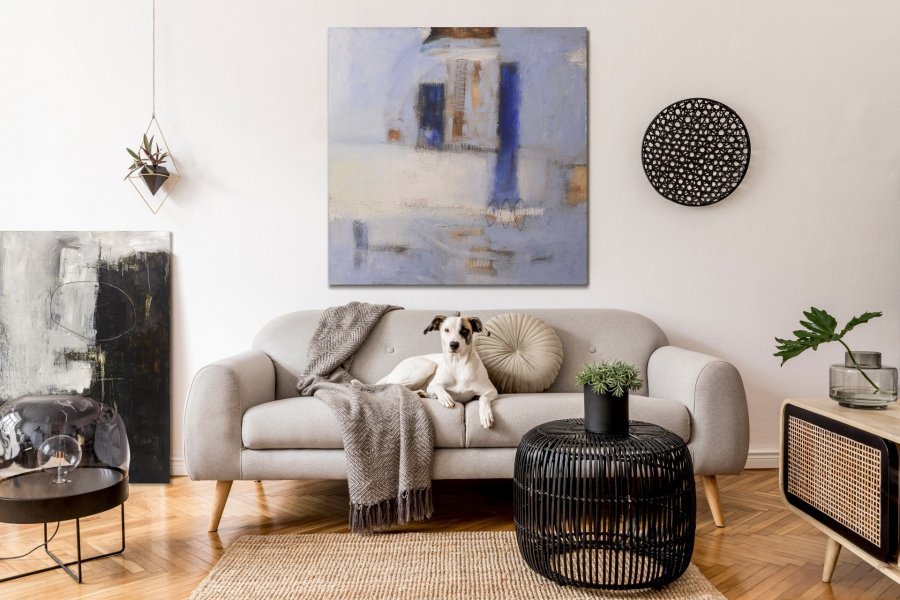 Imagem adicional 2: Arte conceptual Pintura de género Pintura "PRIMITIVO", pintor Luigi Profeta óleo tela de pintura 