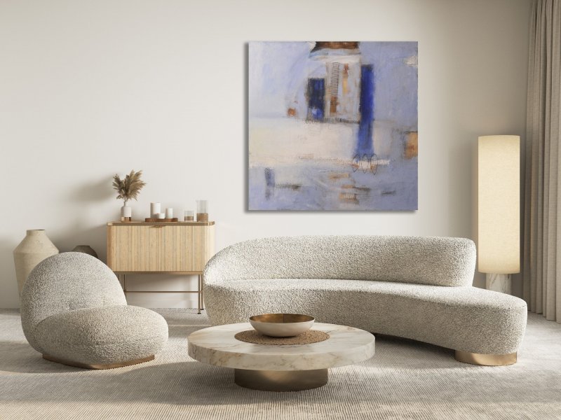 Imagem adicional 3: Arte conceptual Pintura de género Pintura "PRIMITIVO", pintor Luigi Profeta óleo tela de pintura 