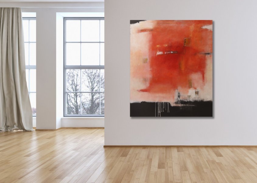 Imagem adicional 1: Arte conceptual Pintura de género Pintura "EU ME LIBERTO DE TODAS AS CONDIÇÕES", pintor Luigi Profeta óleo tela de pintura 