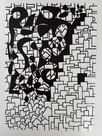 Графика "Мысли", иллюстратор Frederica G. чернила бумага в Jose Art Gallery