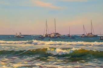 Fotografia "Onde e barche a vela", fotografo Orlando Sanchez Cabrera alla Jose Art Gallery