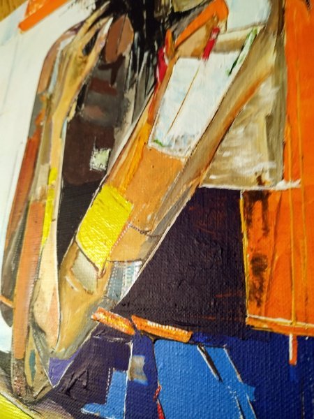 Additional view 4: Expressionism Interior Painting Kaleidoscope of Silence by painter Alexander Aksyonov acrylic canvas 