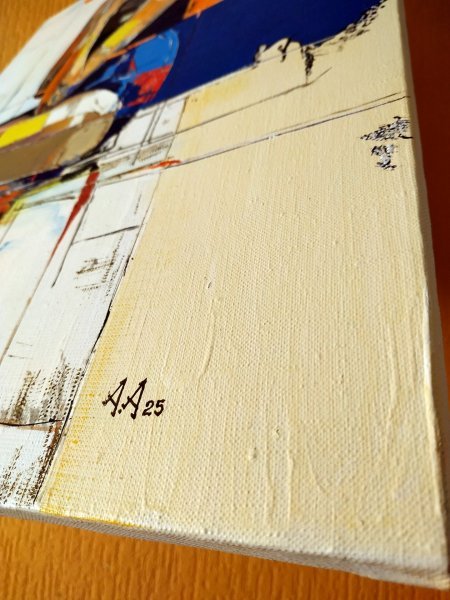 Additional view 5: Expressionism Interior Painting Kaleidoscope of Silence by painter Alexander Aksyonov acrylic canvas 