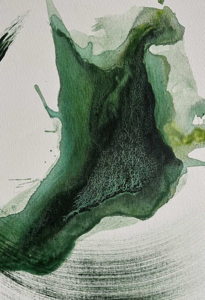 Zusätzliches Bild 1: Abstraktionismus Interieur Malerei "Atem I", maler/-in Lina Kush Acryl Leinwand 