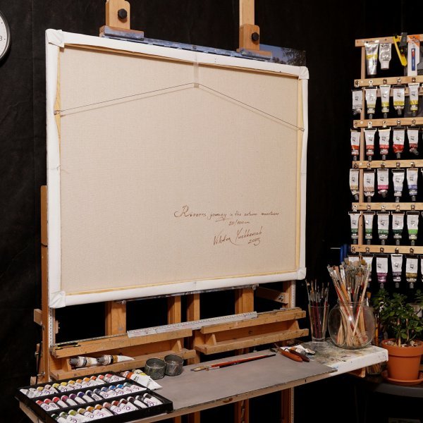 Immagine aggiuntiva 3: Fotorealismo Paesaggio Pittura "Il viaggio del fiume", pittore Viktar Yushkevich Yuvart acrilico tela 