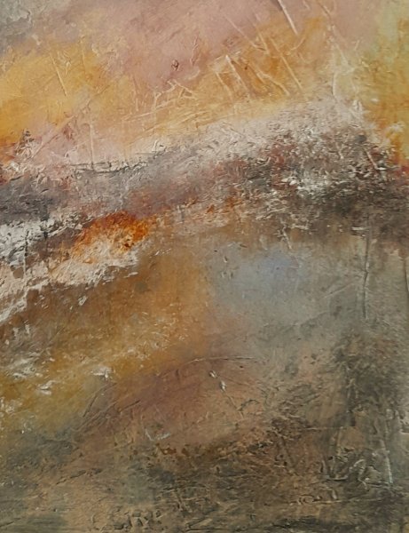 Additional view 4: Abstract Landscape Painting Transition to the light by painter Roser JB mixed method canvas 