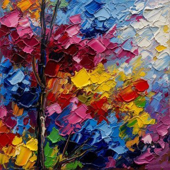 Peinture "Couleurs d'automne", peintre Selena Sashina huile toile à la Jose Art Gallery