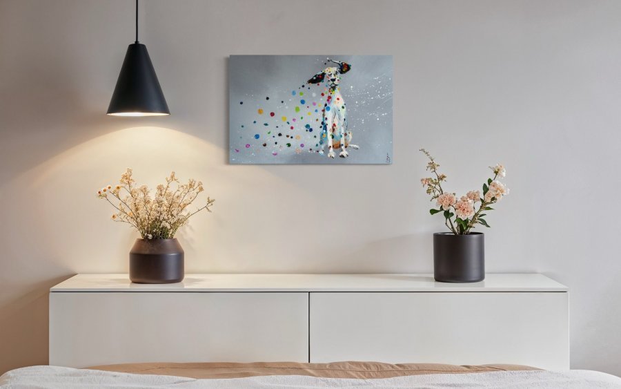 Additional view 4: Expressionism Animal Painting Blow Me Away by painter Liubov Kuptsova oil canvas 