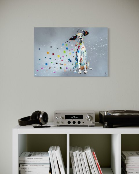 Additional view 8: Expressionism Animal Painting Blow Me Away by painter Liubov Kuptsova oil canvas 