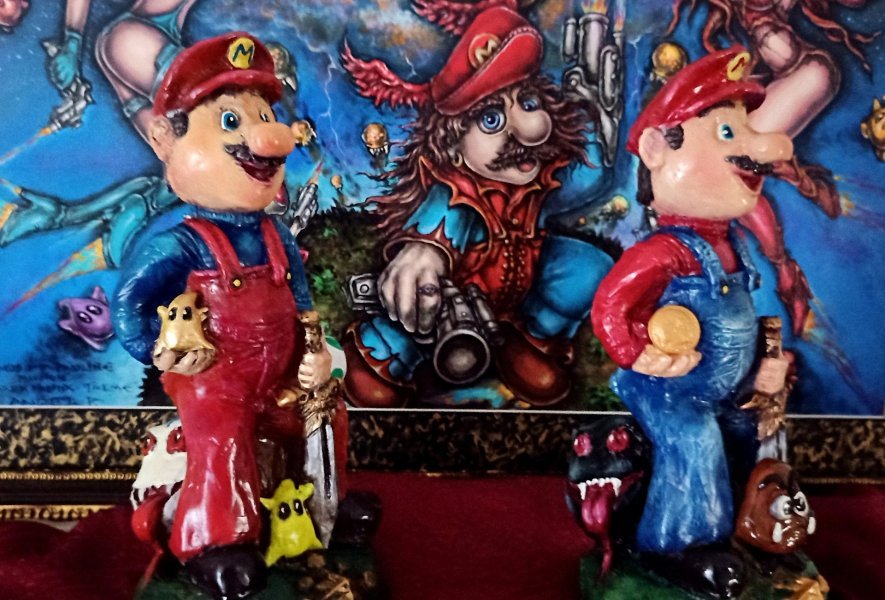 Additional view 7: Modern History Sculpture TWIN FANTASY WORLD / ROMAN by sculptor ANGEL PIANGELO Mixing 