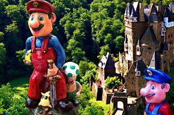 Sculpture "TWIN FANTASY WORLD / ROMAN" by sculptor ANGEL PIANGELO Mixing at Jose Art Gallery