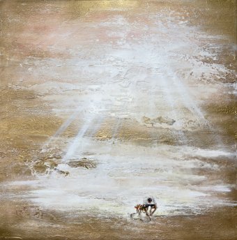 Живопись "Жизнь светится сама", живописец Ксения Елисеева смешанная техника холст в Jose Art Gallery