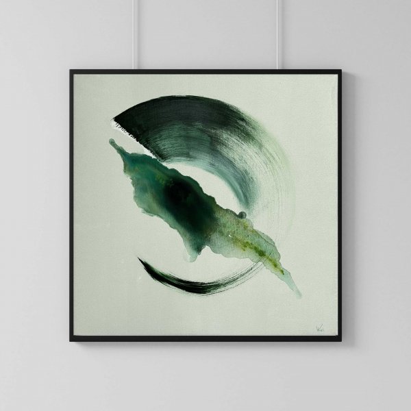 Zusätzliches Bild 4: Minimalismus Interieur Malerei "Atem II", maler/-in Lina Kush Acryl Leinwand 