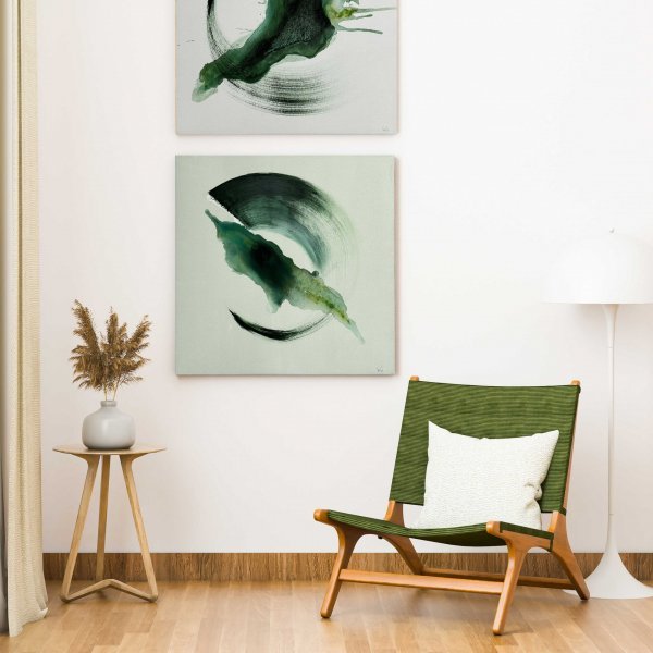 Zusätzliches Bild 5: Minimalismus Interieur Malerei "Atem II", maler/-in Lina Kush Acryl Leinwand 