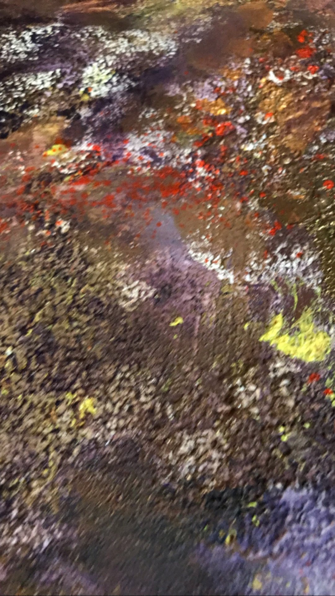 Puesta de sol de otoño púrpura - painting