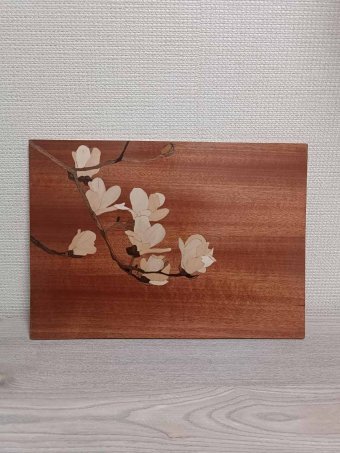 Скульптура "Магнолии: Искусство Инкрустации по Дереву", скульптор Дмитрий Woodimaster Дерево в Jose Art Gallery