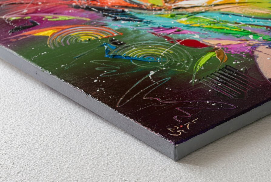 Additional view 8: Abstract Interior Painting Energy of Creation by painter Liubov Kuptsova oil canvas 