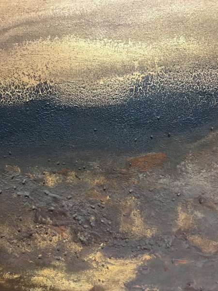 Additional view 7: Abstract Interior Painting Autunno XII by painter Marion Kotyba mixed method canvas 