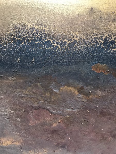 Additional view 8: Abstract Interior Painting Autunno XII by painter Marion Kotyba mixed method canvas 