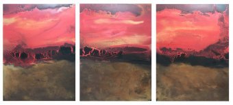 Pintura "Autunno XV + XVI + XVII", pintor Marion Kotyba técnica mixta lienzo en Jose Art Gallery