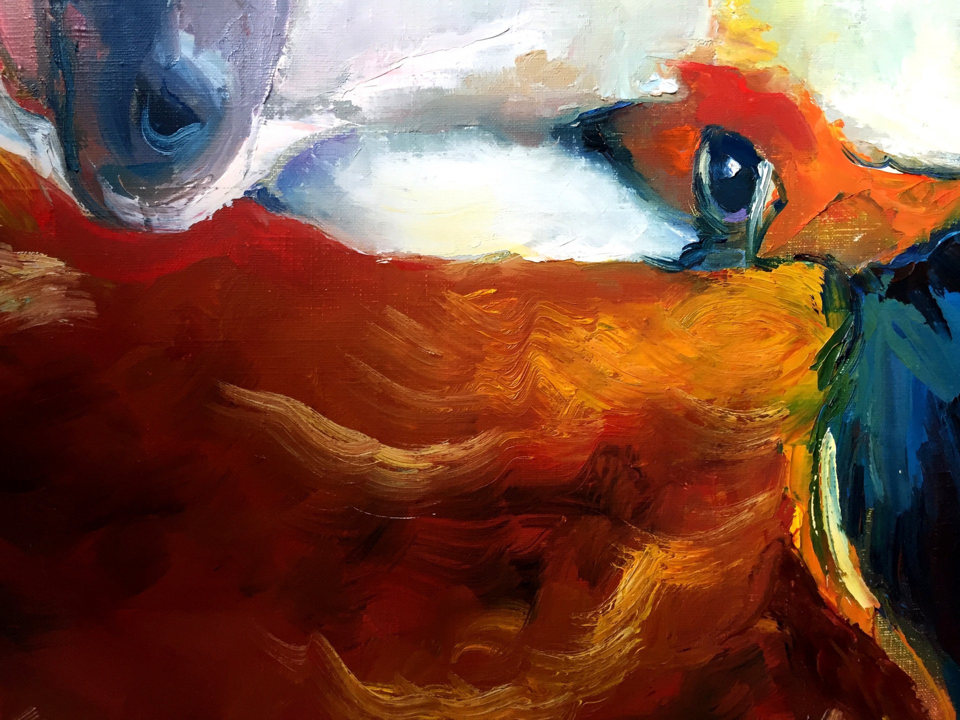 Kamadhenu (Cow of Desires) - painting