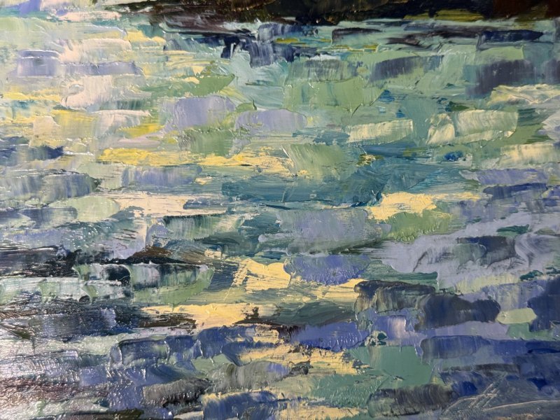 Additional view 2: Realism Landscape Painting Boholyuby by painter Benny oil wood 