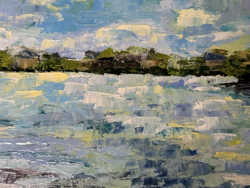 Additional view 4: Realism Landscape Painting Boholyuby by painter Benny oil wood 