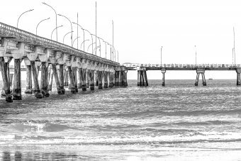 Fotografia "Molo al tramonto", fotografo Sergio Luiz Cerezer Benetti Sergio alla Jose Art Gallery