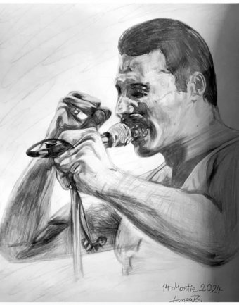 Graphique "Œuvre d'Anca Baloiu", illustrateur Anca Baloiu crayons de cire papier à la Jose Art Gallery