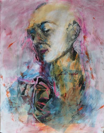 Pintura "Recuerdos ligeros", pintor Lochter Andreas técnica mixta cartulina en Jose Art Gallery