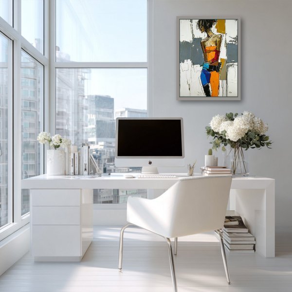 Additional view 1: Expressionism Interior Painting Resonance by painter Alexander Aksyonov acrylic canvas 