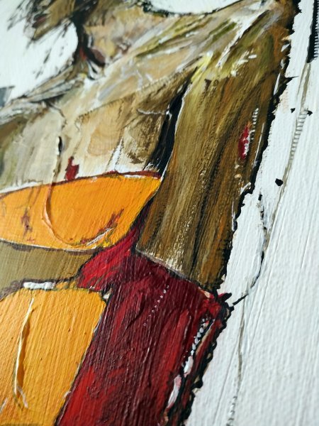 Additional view 3: Expressionism Interior Painting Resonance by painter Alexander Aksyonov acrylic canvas 