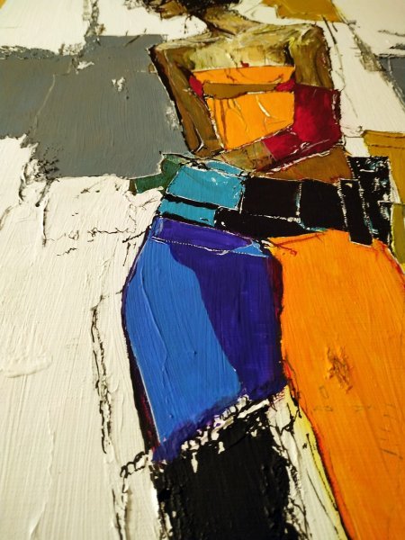 Additional view 4: Expressionism Interior Painting Resonance by painter Alexander Aksyonov acrylic canvas 