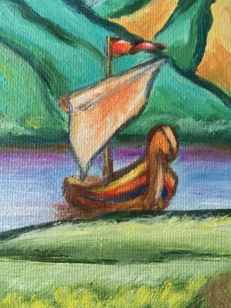 Additional view 4: Symbolism Mythological Painting Just for you by painter Fedor Aseev oil canvas 