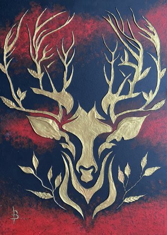 Живопись "Сила жизни", живописец Вікторія Джорджевіч смешанная техника граттажная доска в Jose Art Gallery