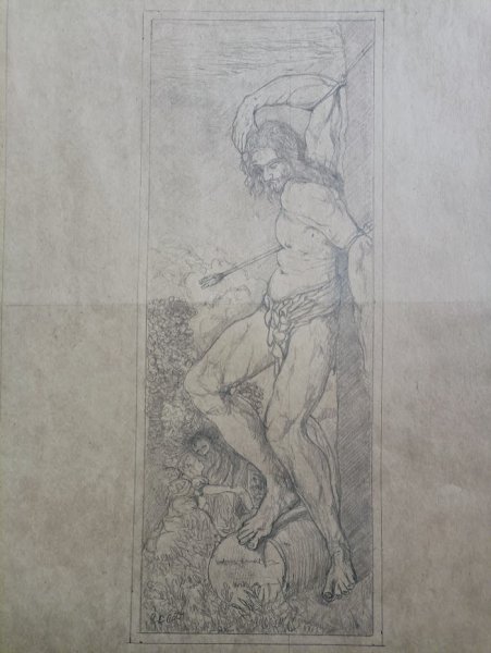 Martyrdom of Saint Sebastian Classic Drawing - roberto ferrando