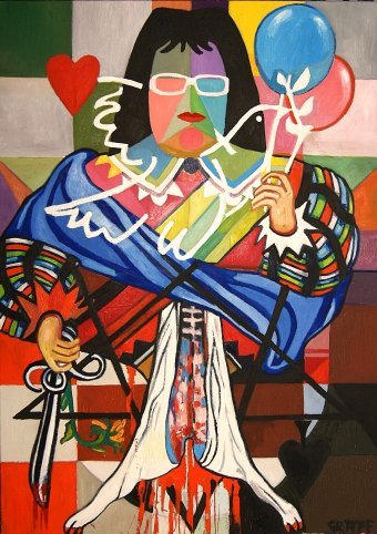 Painting "Even as good and evil" by painter Graeff Matthias Laurenz oil canvas at Jose Art Gallery