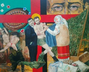 Живопис "Україна До і Після: Відчуття Духу Народу", живописець Костянтин Сапошко масло холст в Jose Art Gallery