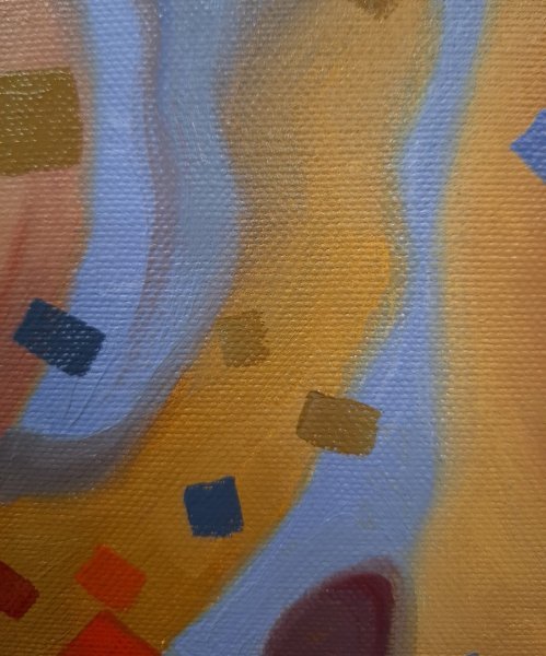 Additional view 4: Surrealism Animal Painting Red Cardinal by painter Serhii Voichenko oil canvas 