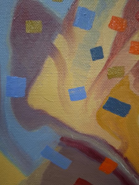 Additional view 5: Surrealism Animal Painting Red Cardinal by painter Serhii Voichenko oil canvas 