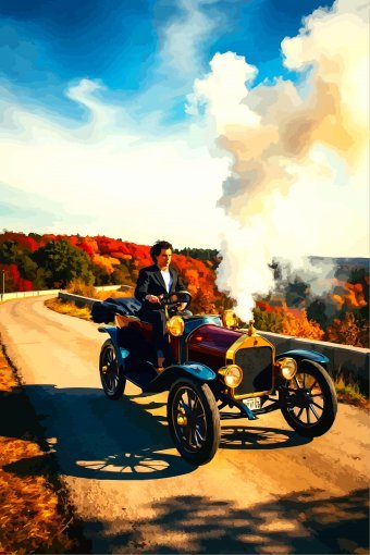 Arte digital "Camino de los recuerdos", artista digital Viktor Levchenko en Jose Art Gallery