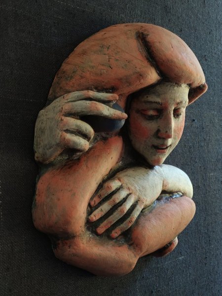 Additional view 4: Realism Symbolic Sculpture Blueberry by sculptor Nadiia Otriazha & Fedir Bushmanov Ceramics 