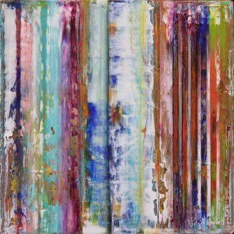 Живопись "Вертикул XIII", живописец Vinet-Larente акрил холст в Jose Art Gallery