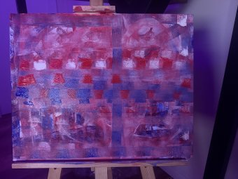 Painting "Vidra" by painter Kasian Vsenuh gouache canvas at Jose Art Gallery