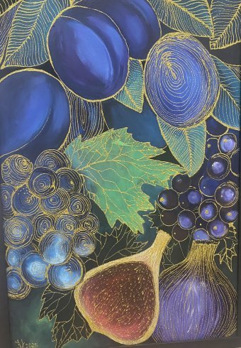 Malarstwo "Śliwowo", malarz Irina Mitkovska akryl płótno w Jose Art Gallery