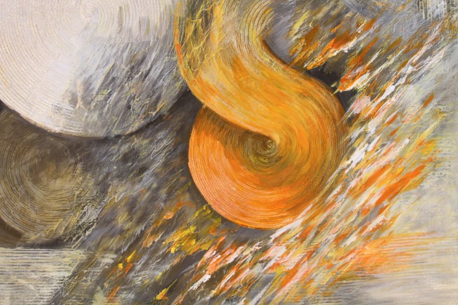 Дополнительное изображение 1: Абстракционизм Интерьер Живопись "Взаимодействие: Оттенки и Формы" живописец Oksana Potоmkina смешанная техника холст 